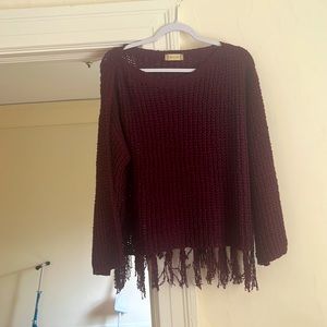 altar’d state size M maroon sweater